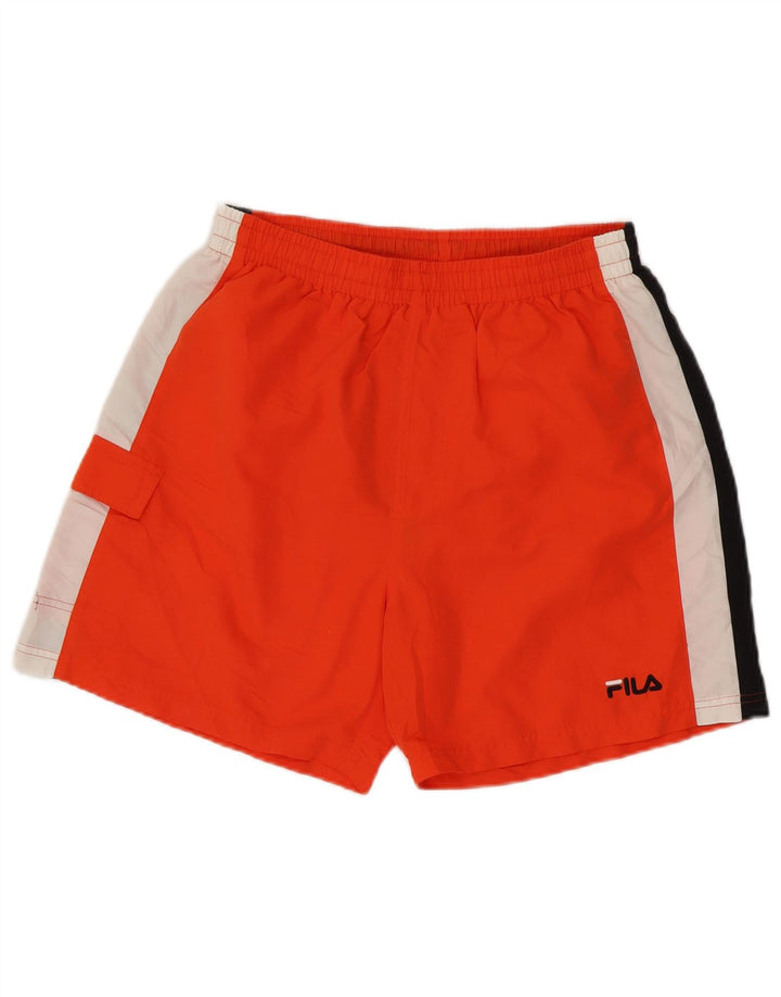FILA Bañador para hombre, talla grande, color naranja, poliéster
