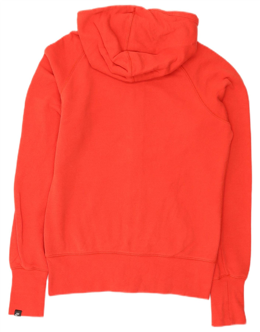 Nike - Sudadera con capucha y cremallera para mujer, talla 40, algodón rojo mediano
