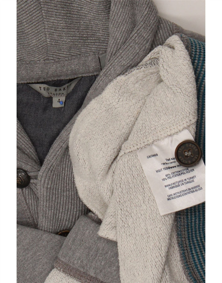 Ted Baker - Chaqueta de chándal para hombre, talla 4, algodón gris grande