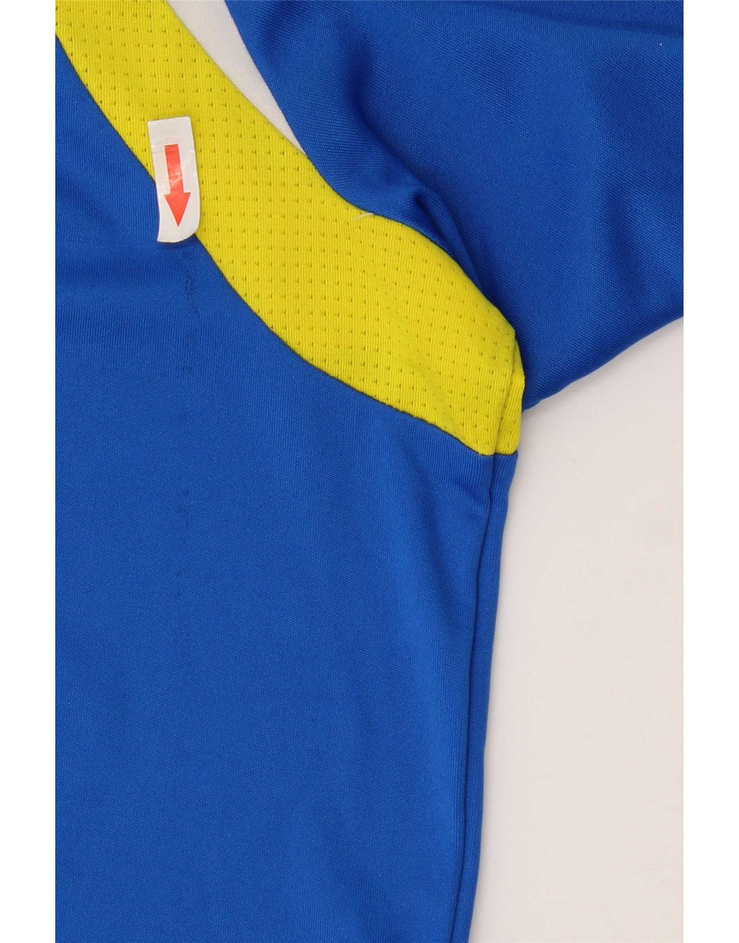Adidas Hombre Climalite Camiseta Top Grande Azul Colorblock Poliéster