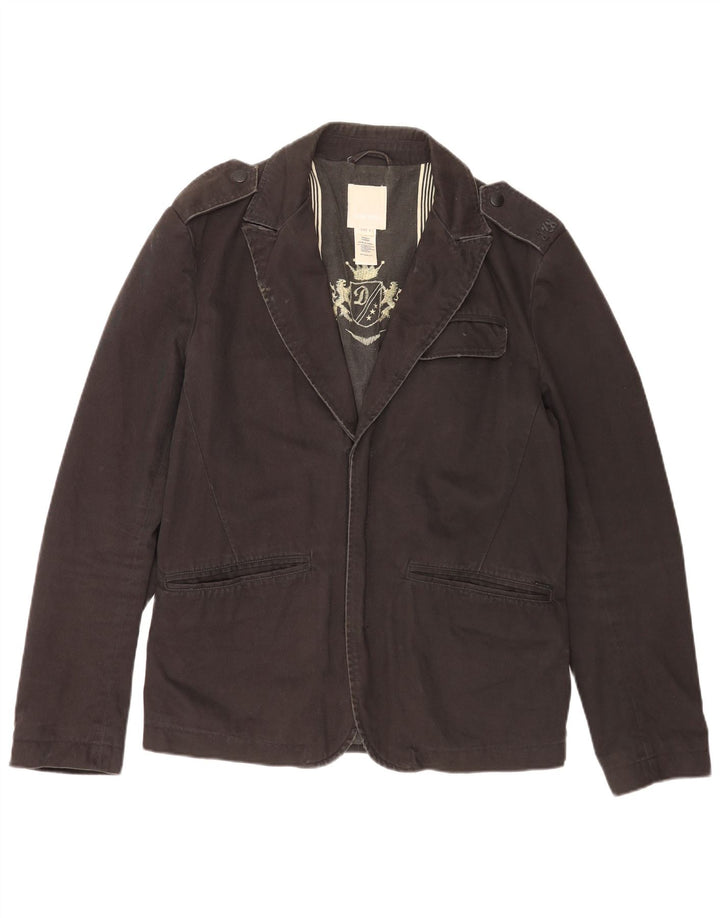 Diesel Chaqueta militar militar para hombre Reino Unido 40 Grande Negro