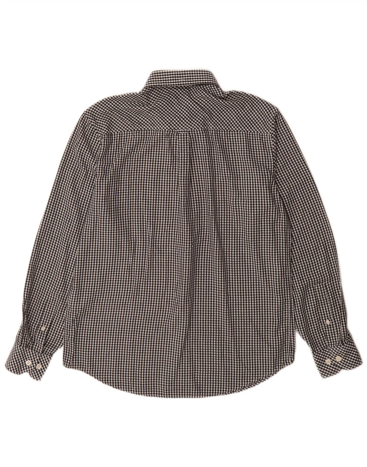 BEN SHERMAN Camisa Heritage para hombre Algodón a cuadros negro mediano