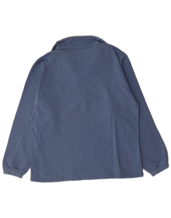 Champion Sudadera con cuello con cremallera y gráfico para niños 13-14 años Algodón azul