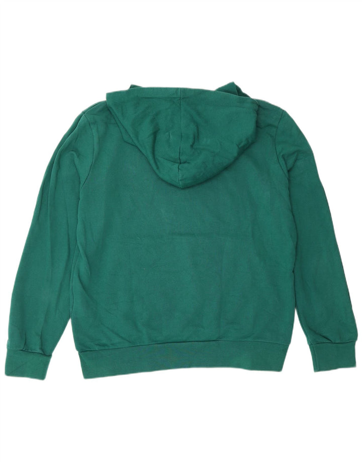 Diadora Jersey Con Capucha Gráfica De Algodón Verde Medio Hombre