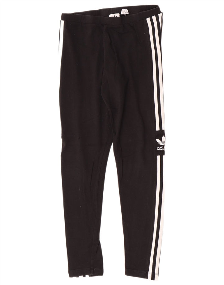 Adidas Leggings gráficos para mujer Reino Unido 12 Algodón negro mediano