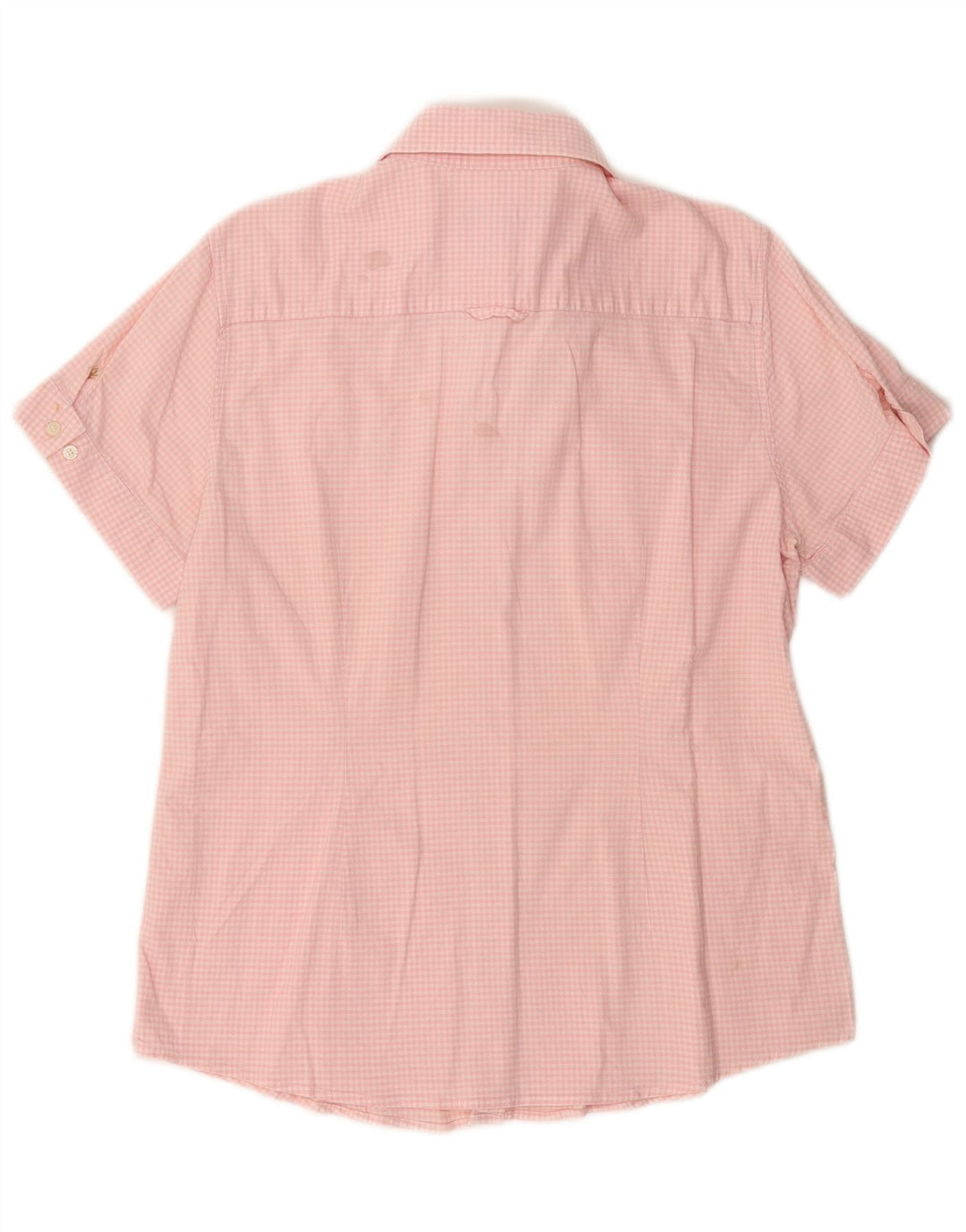 GANT Camisa de manga corta para mujer UK 40 Large Pink Gingham