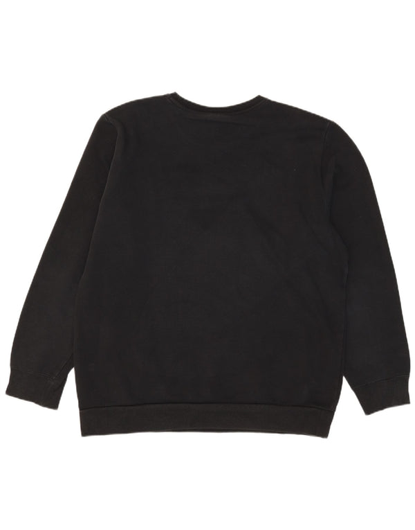 Adidas Hombre Sudadera Jumper Grande Negro Algodón
