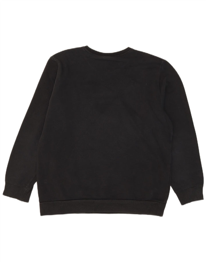 Adidas Hombre Sudadera Jumper Grande Negro Algodón