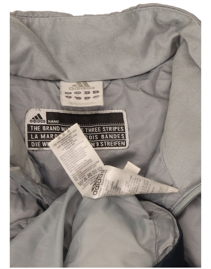 Adidas - Chaqueta acolchada de tres rayas para hombre, talla 40, color gris grande