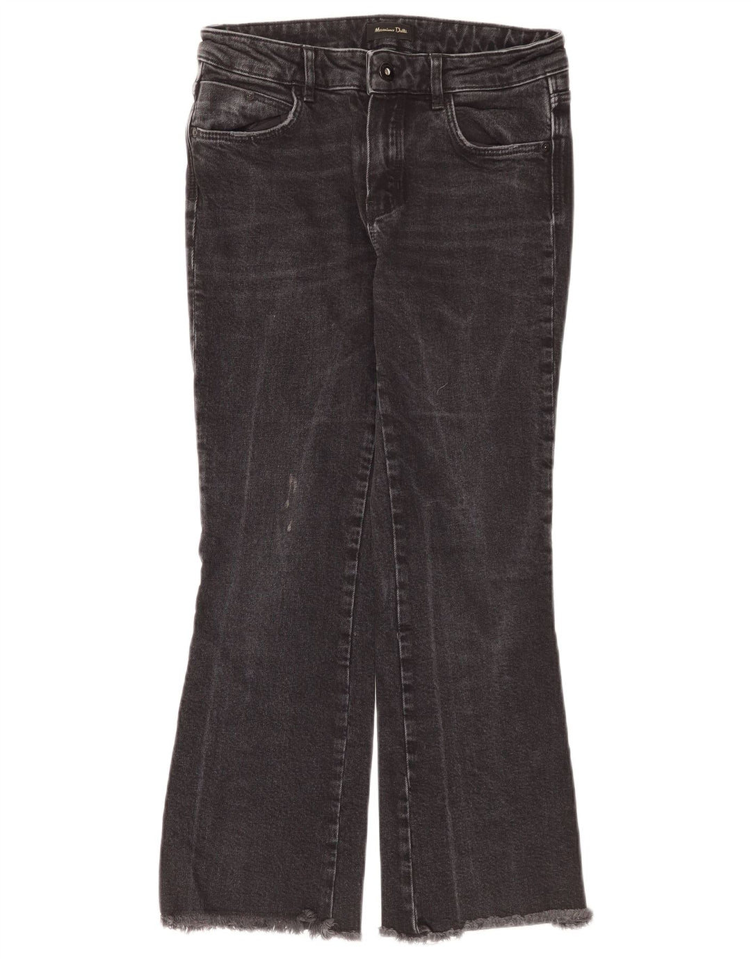 Massimo Dutti Vaqueros Bootcut Mujer EU 36 XS W26 L25 Negro Algodón