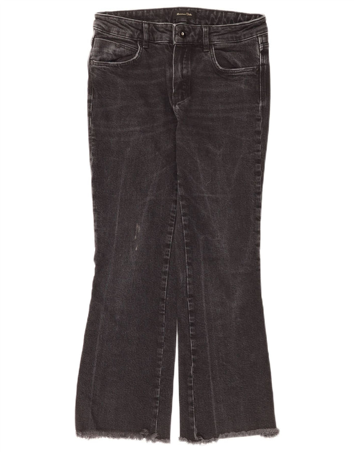 Massimo Dutti Vaqueros Bootcut Mujer EU 36 XS W26 L25 Negro Algodón
