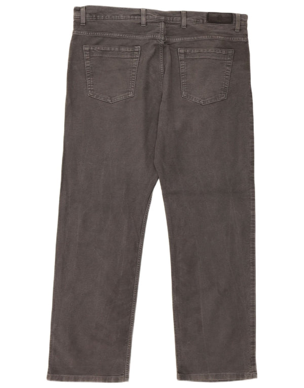 Marks & Spencer Pantalones casuales rectos Blue Harbor para hombre W40 L31 Gris