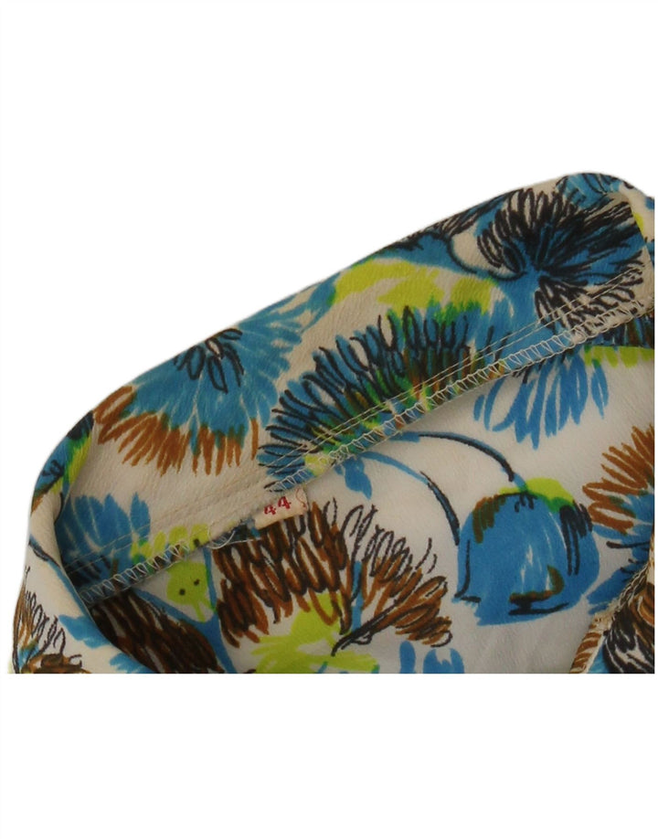 Camisa Vintage Mujer IT 44 Mediana Multicolor Floral