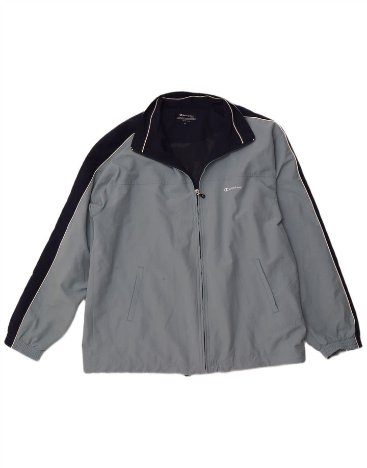 CHAMPION Chaqueta de chándal para hombre XL Azul Colorblock Poliéster
