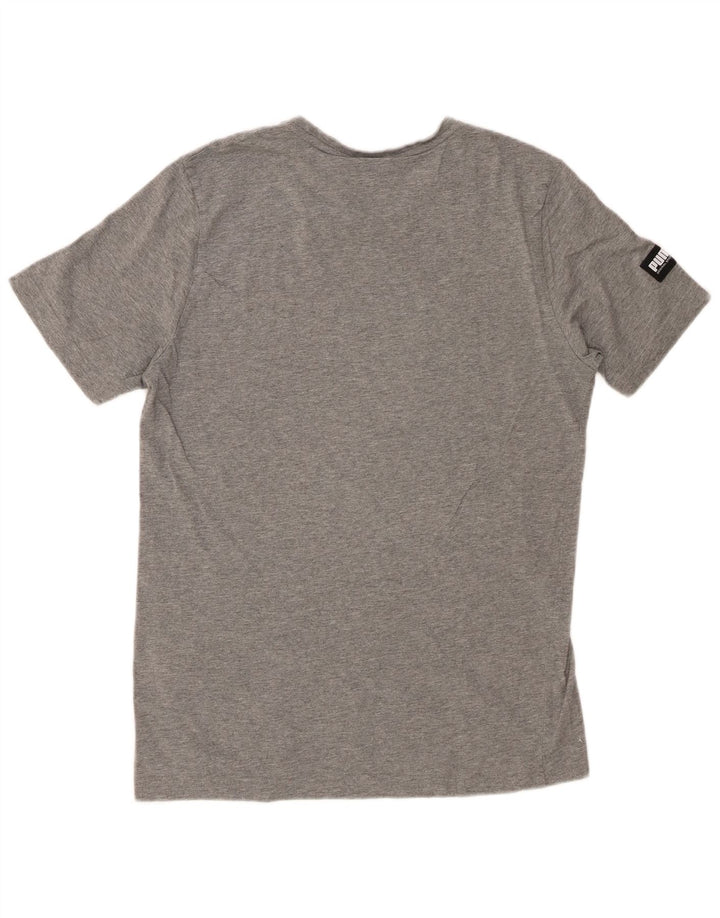 PUMA Camiseta gráfica para hombre Top gris medio