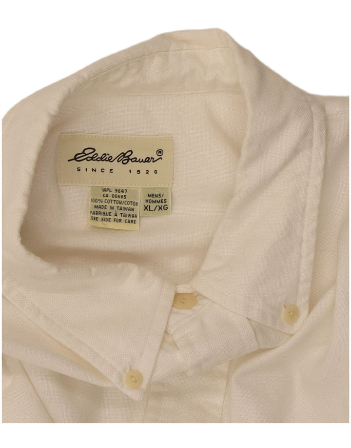 EDDIE BAUER Mens Shirt XL White Cotton