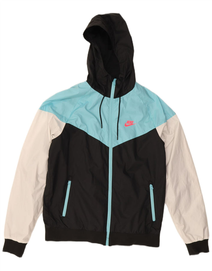 Nike Chaqueta bomber con capucha para hombre UK 38 Medium Multicolor Colorblock