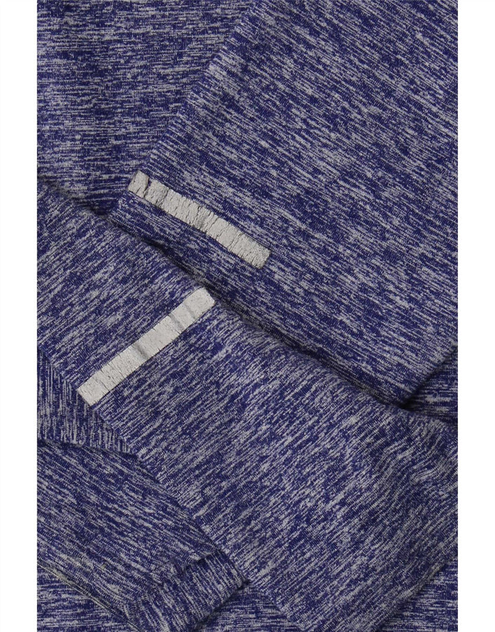 Nike Dri Fit - Chándal con cremallera y cuello para hombre, talla pequeña, color morado