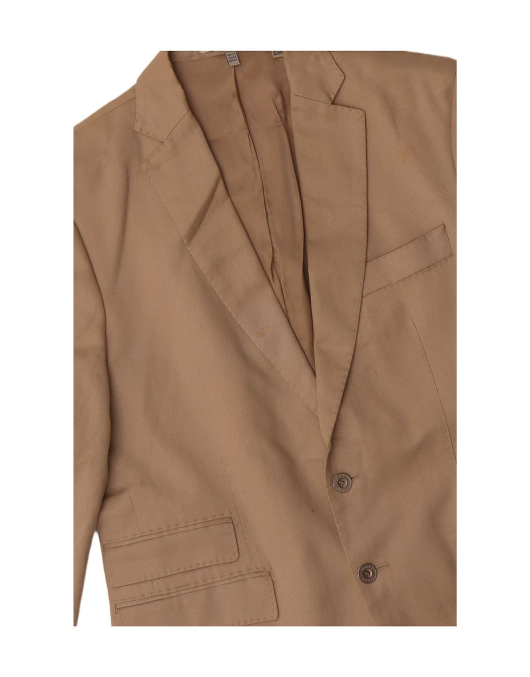 Zara Chaqueta tipo blazer de 2 botones para hombre EU 50 Algodón beige medio