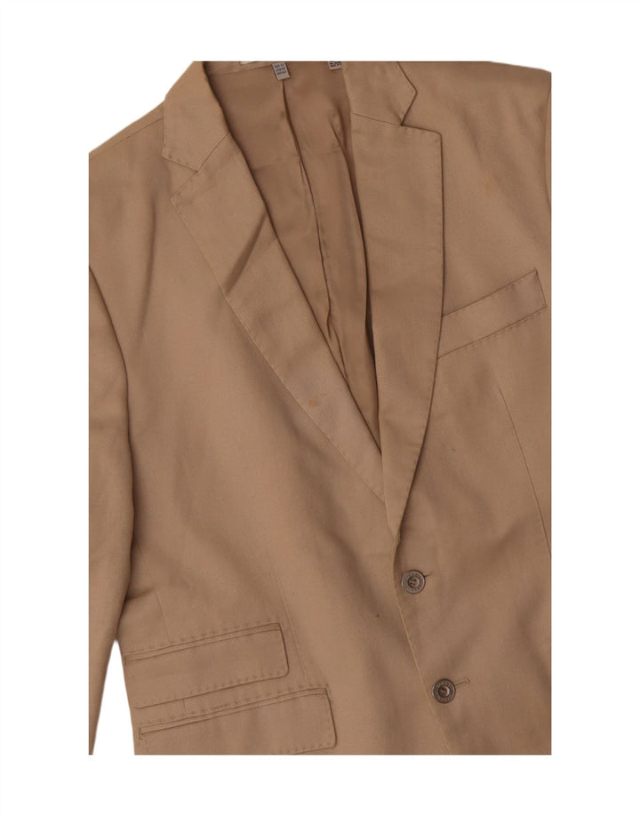 Zara Chaqueta tipo blazer de 2 botones para hombre EU 50 Algodón beige medio