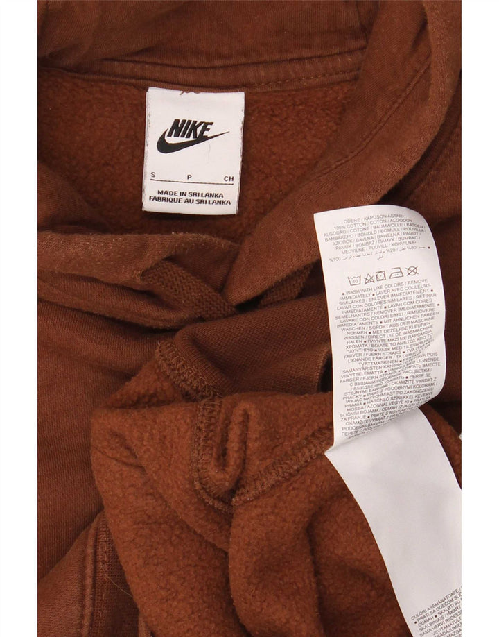 Nike - Sudadera con capucha para hombre, talla pequeña, algodón marrón