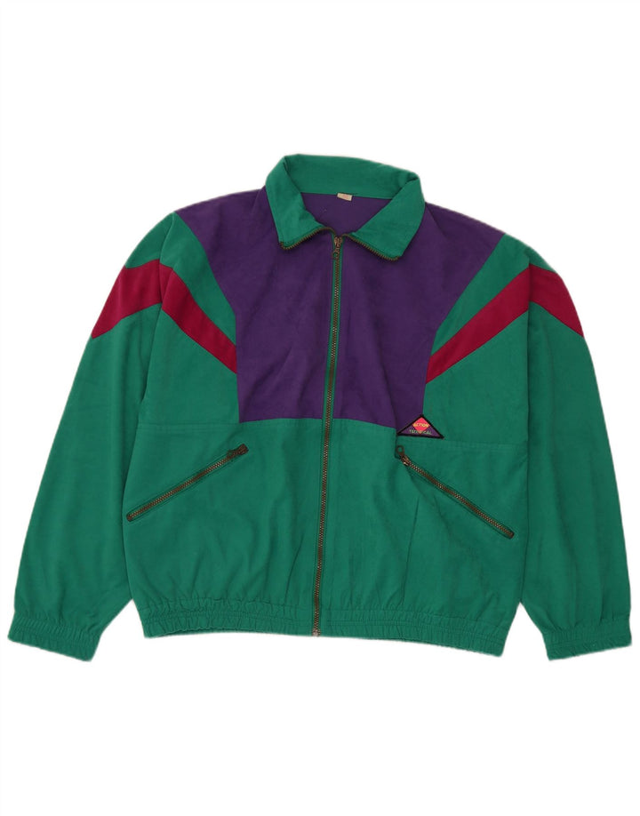 Chándal completo vintage para mujer Reino Unido 14 Poliéster color verde medio
