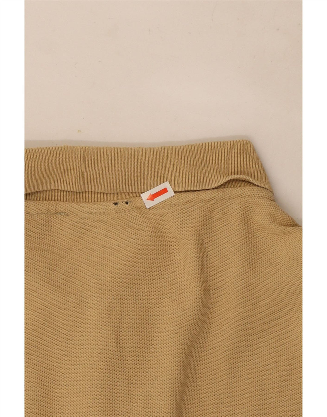 Fila Polo De Manga Larga Para Hombre Algodón Beige Medio