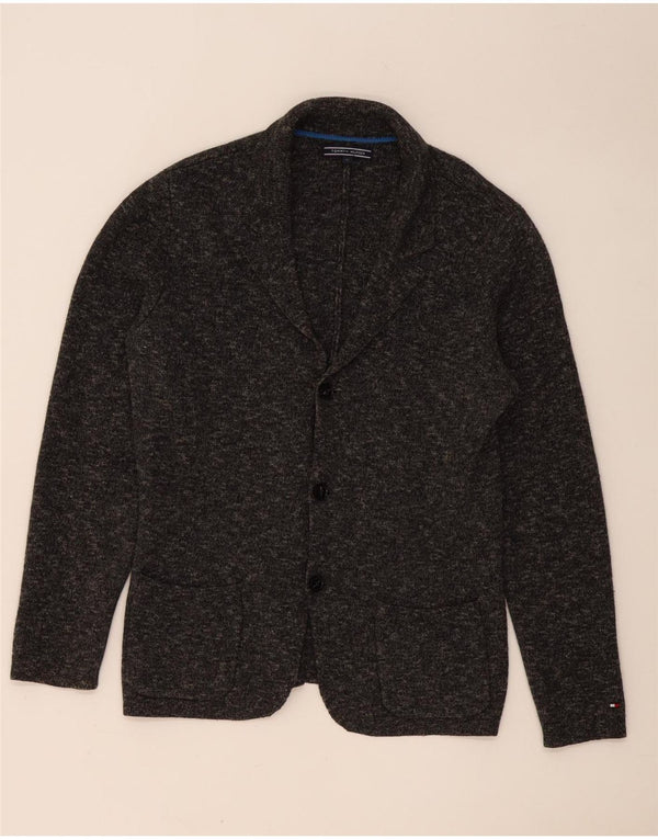 TOMMY HILFIGER Chaqueta tipo blazer de 3 botones para hombre UK 38 Gris medio moteado