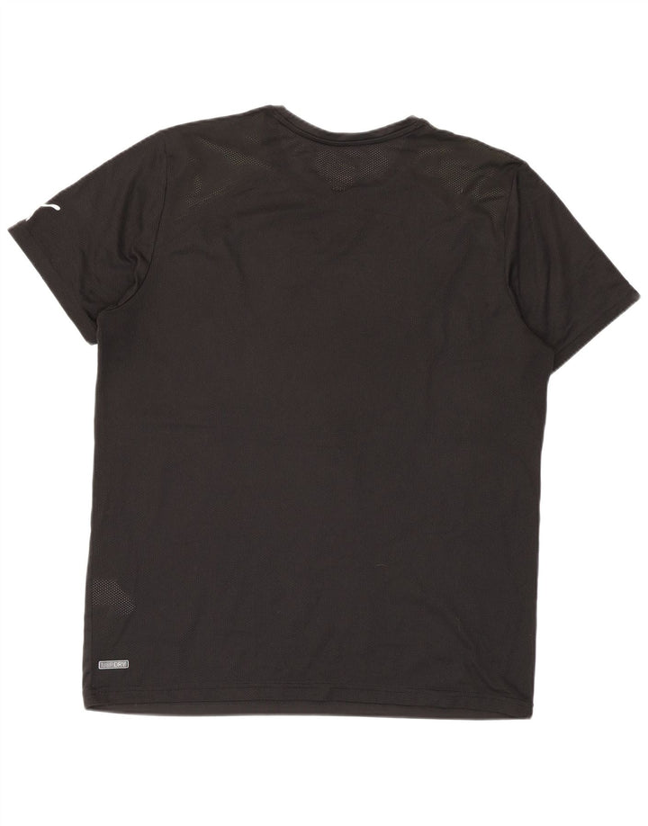 Puma - Camiseta gráfica para hombre, talla grande, color negro, poliéster
