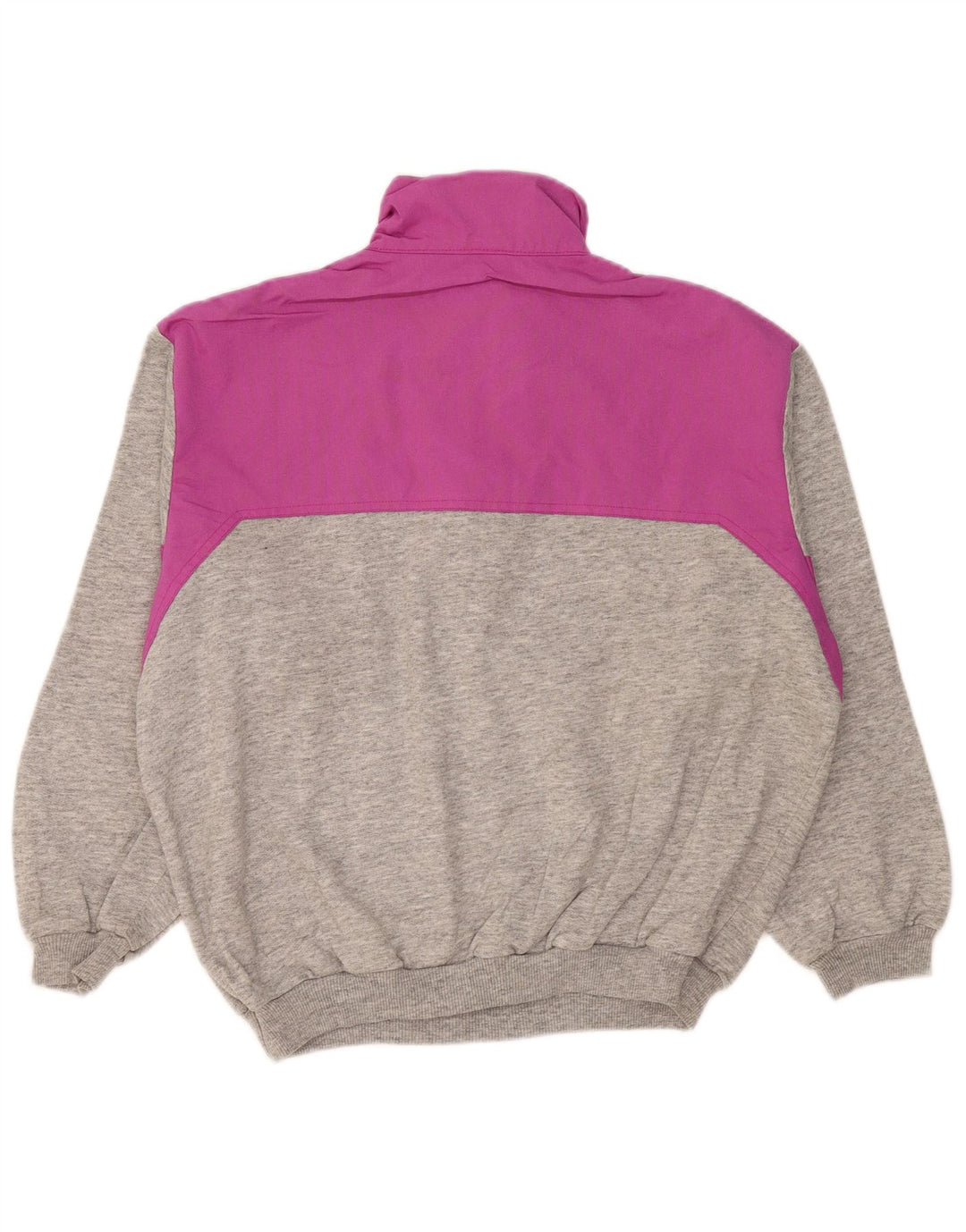 Belfe & Belfe Sudadera con cuello y cremallera para hombre IT 52 Large Grey Colourblock