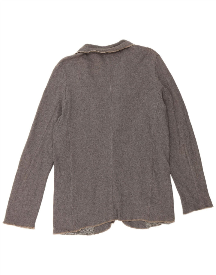 ZARA Mens Cardigan Sweater XL Grey Viscose