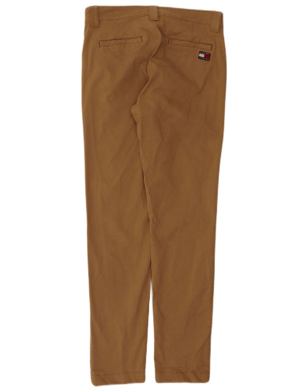 Tommy Hilfiger Pantalón Chino Slim Fit para Hombre W29 L32 Algodón Marrón