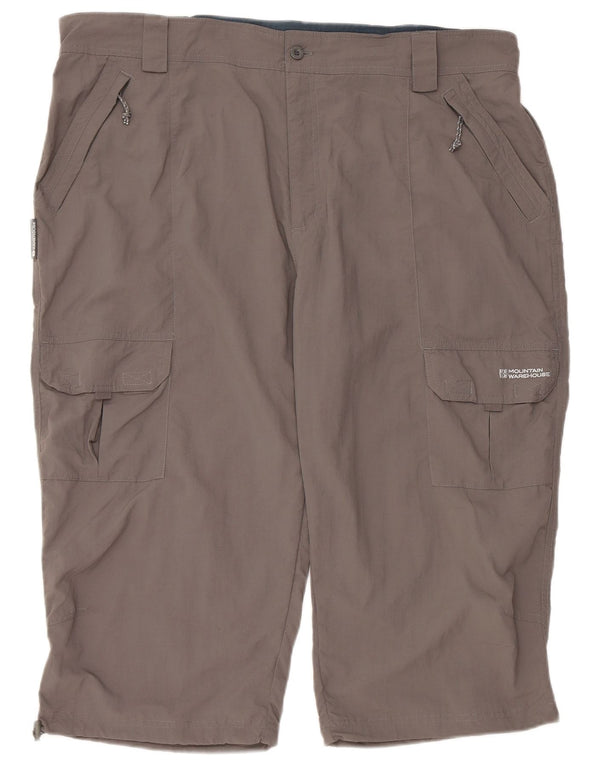 MOUNTAIN WAREHOUSE Bermudas tipo cargo para hombre W42 2XL Nylon gris