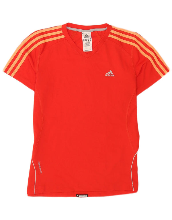 Adidas Camiseta Mujer Top UK 44 Medio Rojo Poliéster Deportes