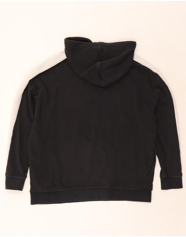 Puma Jersey con capucha extragrande gráfico para mujer UK 40 Medium Black Colourblock