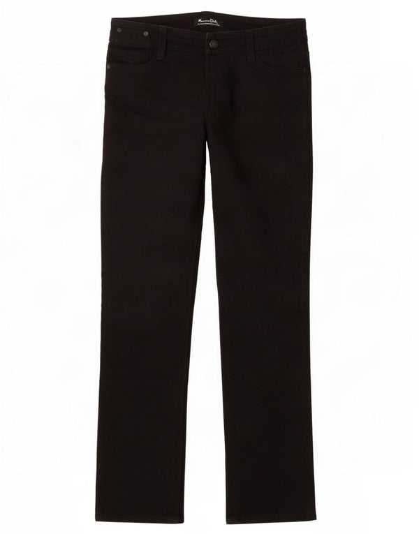 Massimo Dutti Vaqueros Slim Mujer EU 40 Medium W30 L30 Negro Algodón