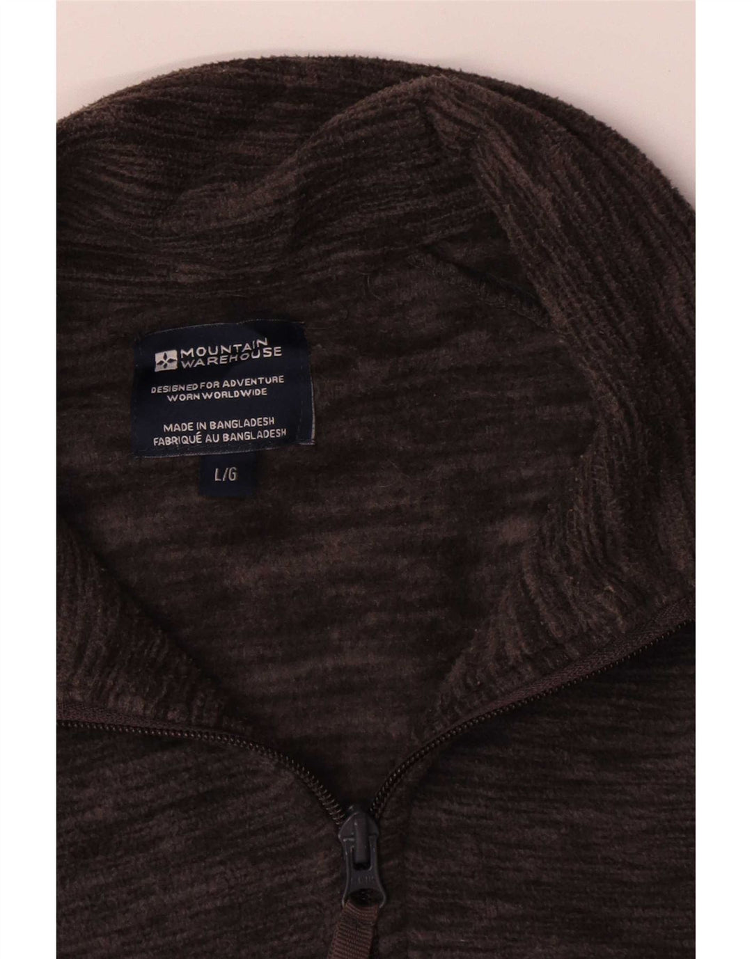 Mountain Warehouse Chaqueta polar para hombre UK 40 Large Marrón Poliéster moteado
