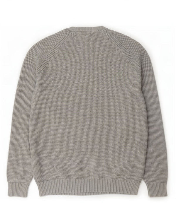 Zara Hombre Jersey De Cuello Redondo Jersey Grande Gris