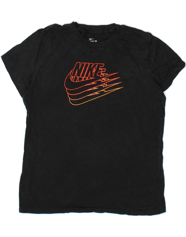 NIKE Womens Graphic T-Shirt Top UK 14 Medium Black Cotton Vintage Nike and Second-Hand Nike from Messina Hembry 