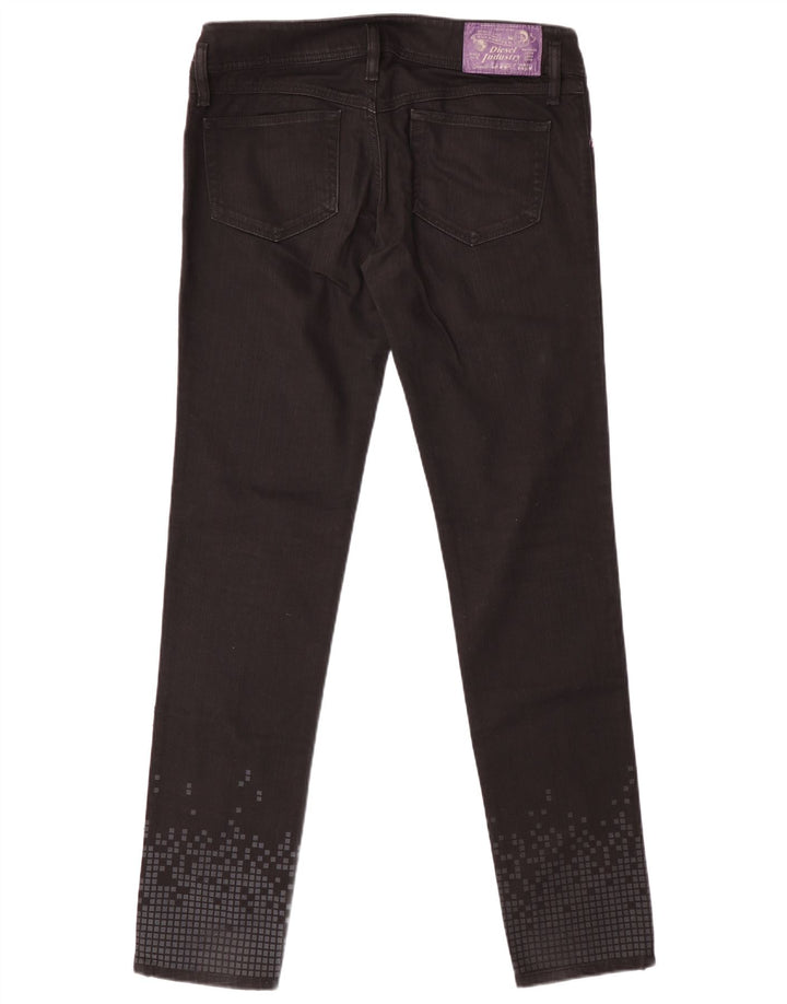 Diesel Mujer Matic Slim Jeans W31 L34 Algodón Geométrico Negro