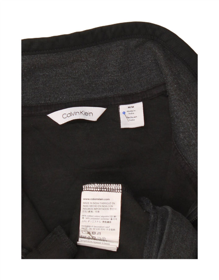 Calvin Klein Chaqueta de chándal para hombre de algodón con bloques de color gris medio