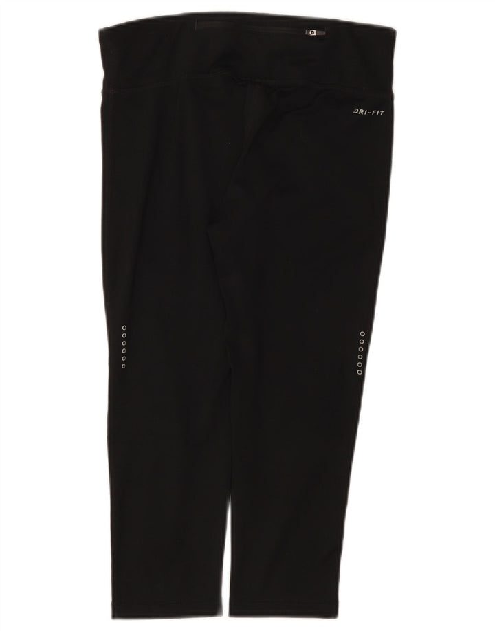 Nike - Leggings capri Dri Fit para mujer, talla 8, color negro