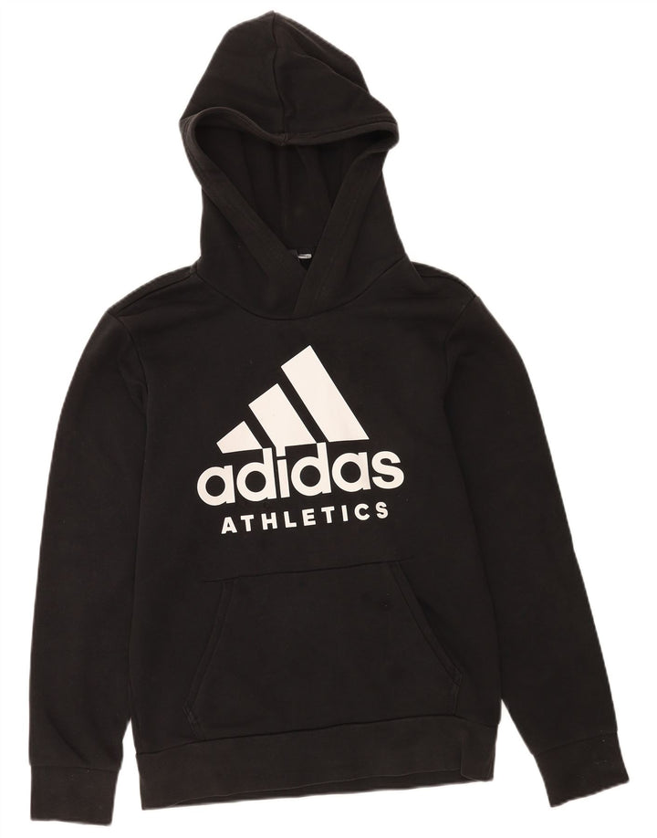 Adidas Hombre Graphic Sudadera con capucha Jumper Pequeño Negro