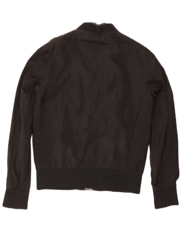 Zara Mens Bomber Jacket Reino Unido 40 Grande Negro