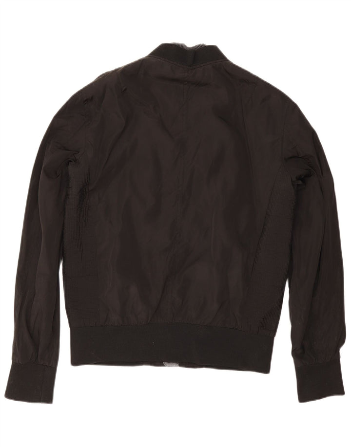 Zara Mens Bomber Jacket Reino Unido 40 Grande Negro