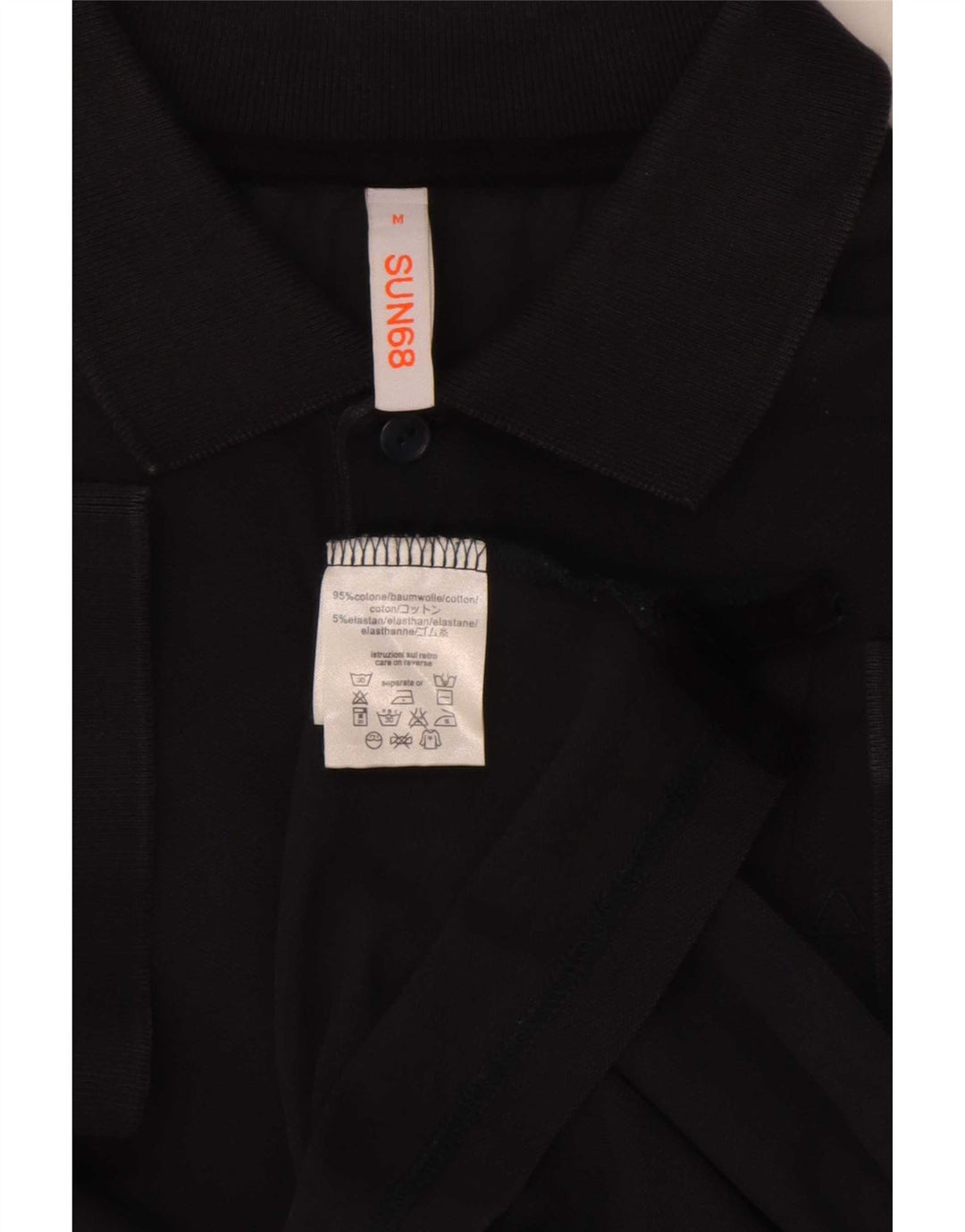 Polo Sun68 para hombre de algodón azul marino mediano