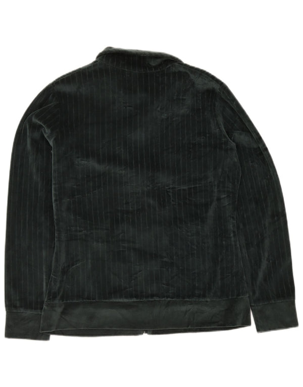 F.LLI Campagnolo Chaqueta de chándal de terciopelo para mujer UK 40 XL Verde