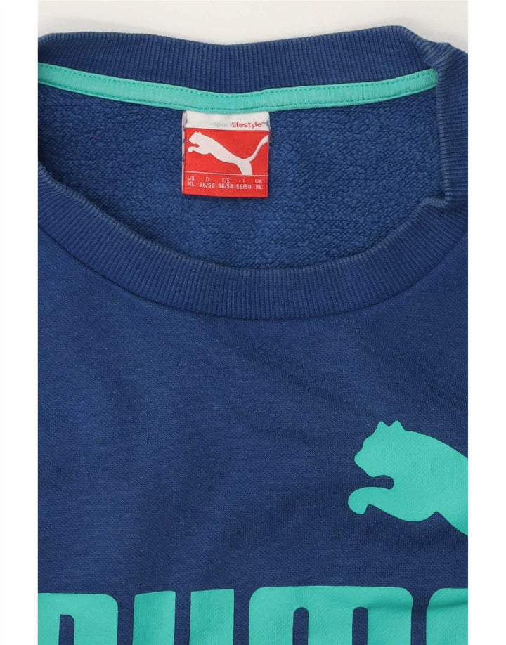 Puma Hombre Sudadera Gráfica Jumper XL Azul