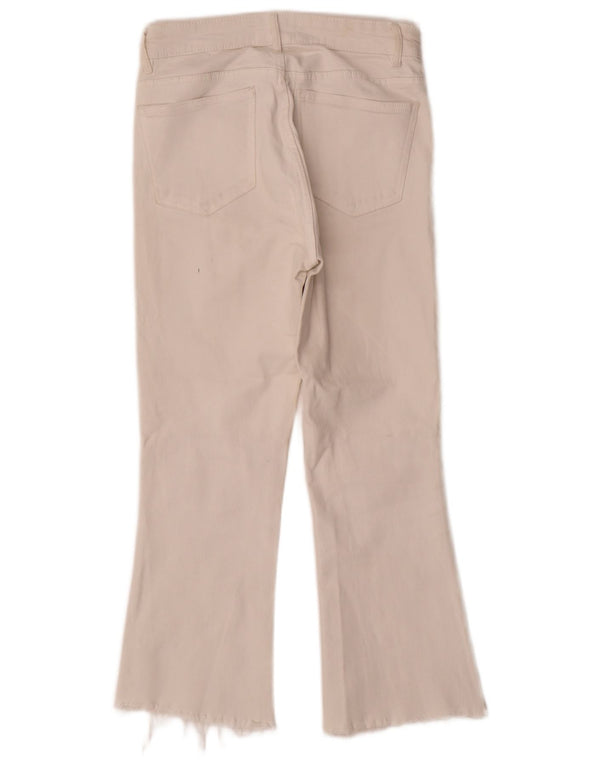 Zara Jeans Bootcut Mujer EU 36 XS W26 L24 Algodón Blanco