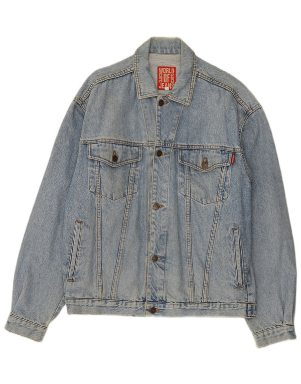 Casucci Chaqueta vaquera para hombre UK 40 Grande Algodón azul